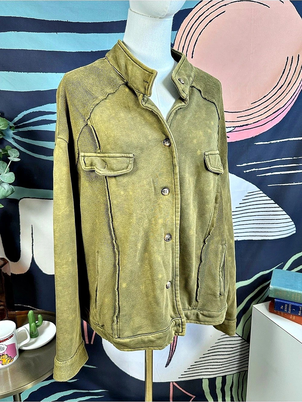 POL Utility Jacket Green Small